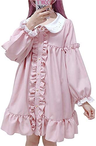 Japanese cute girl lolita lace chiffon dress